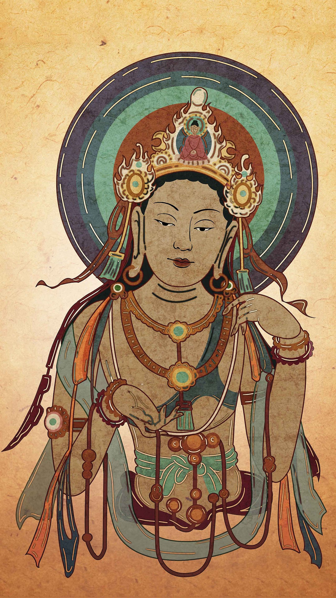 敦煌系列片头美术-壁画/皮影/沙画