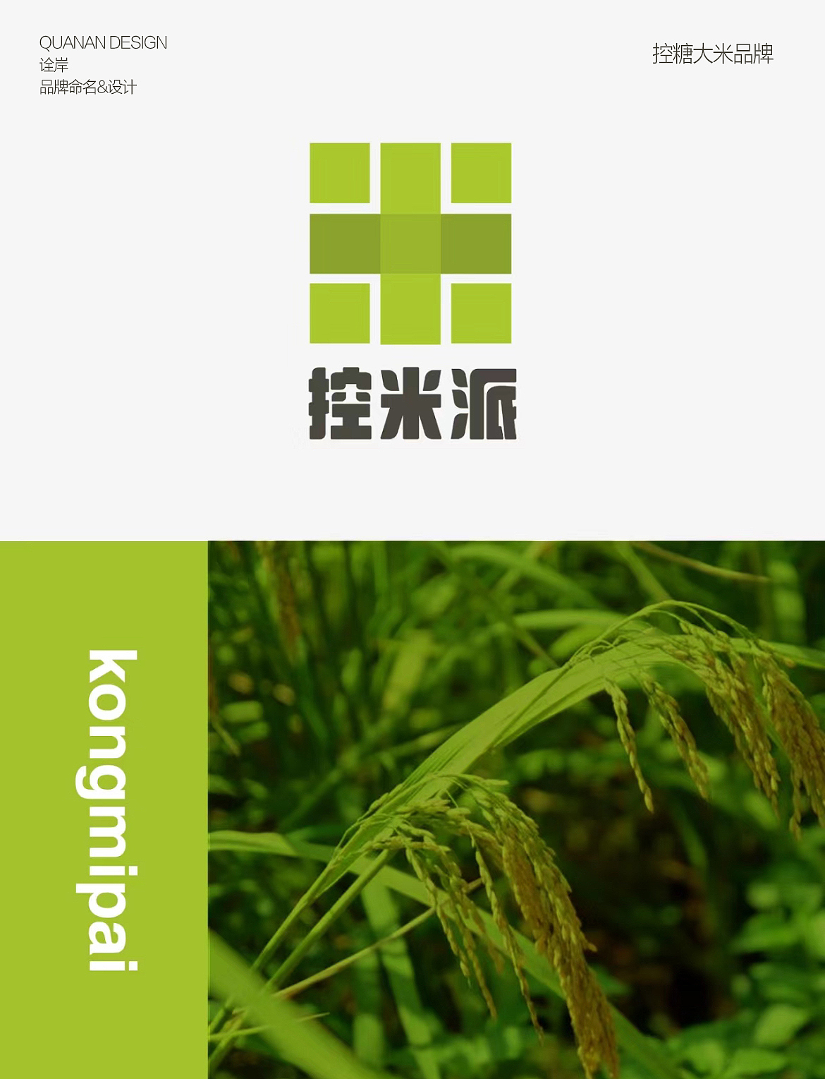 诠岸原创起名与设计|一个控糖大米品牌——控米派