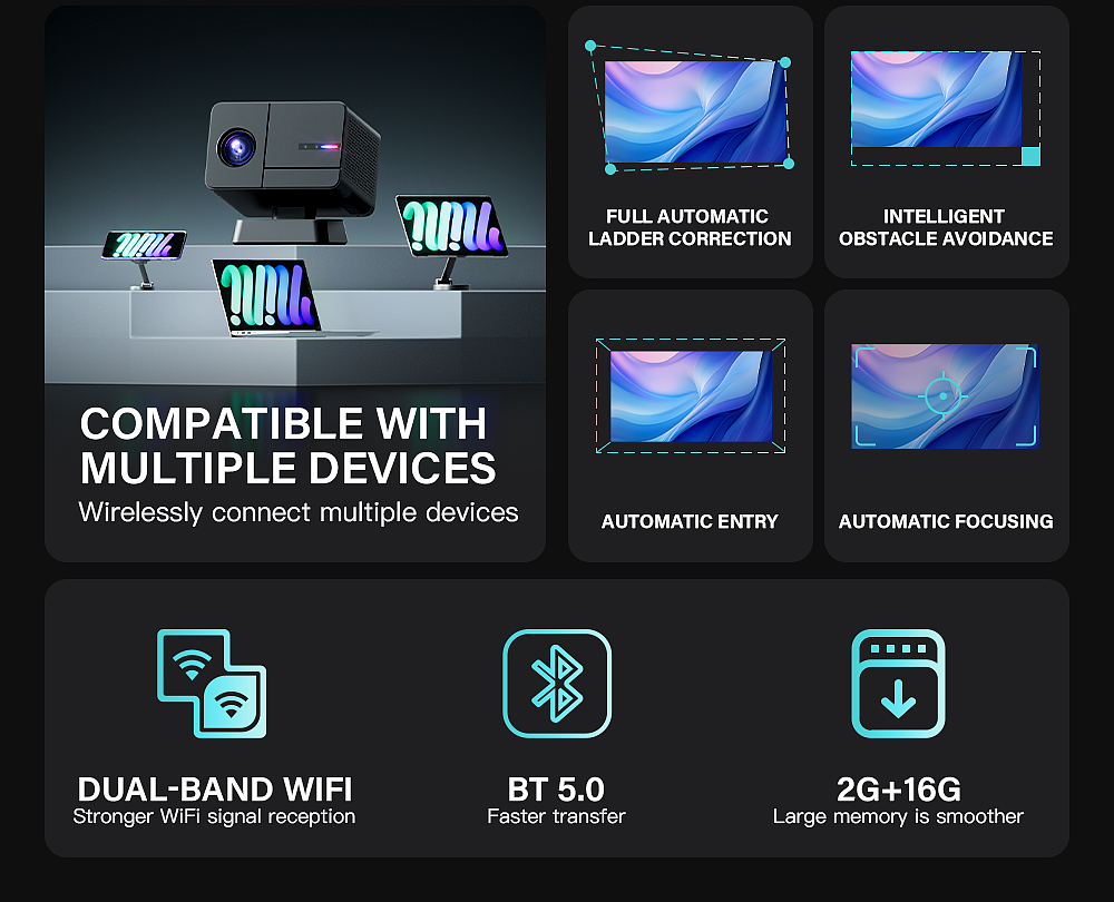 智能家居投影仪详情页