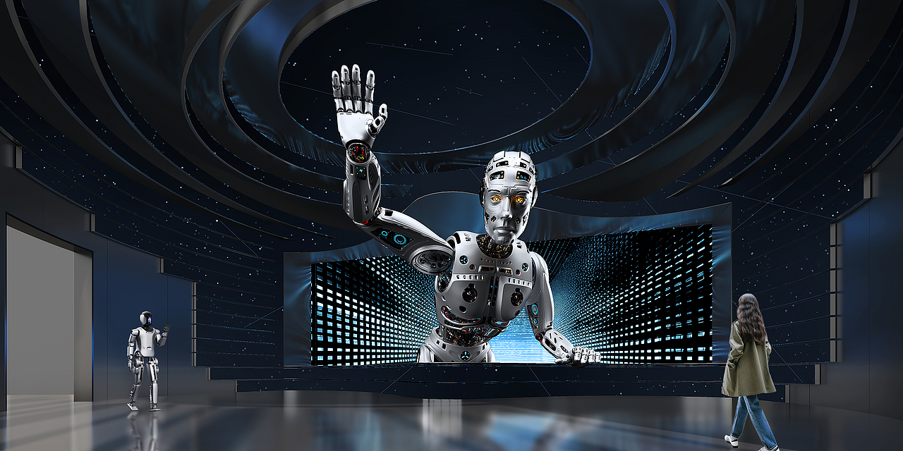 智能机器人裸眼3D演绎