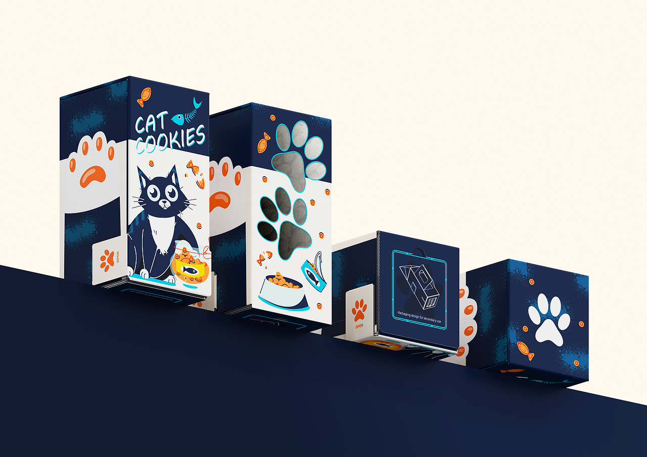 Packaging｜环保猫草饼干包装设计（图ZMzc2OTcwNTA4） - 包装 - 站酷设计师DD_IVAN原创素材 - 站酷ZCOOL