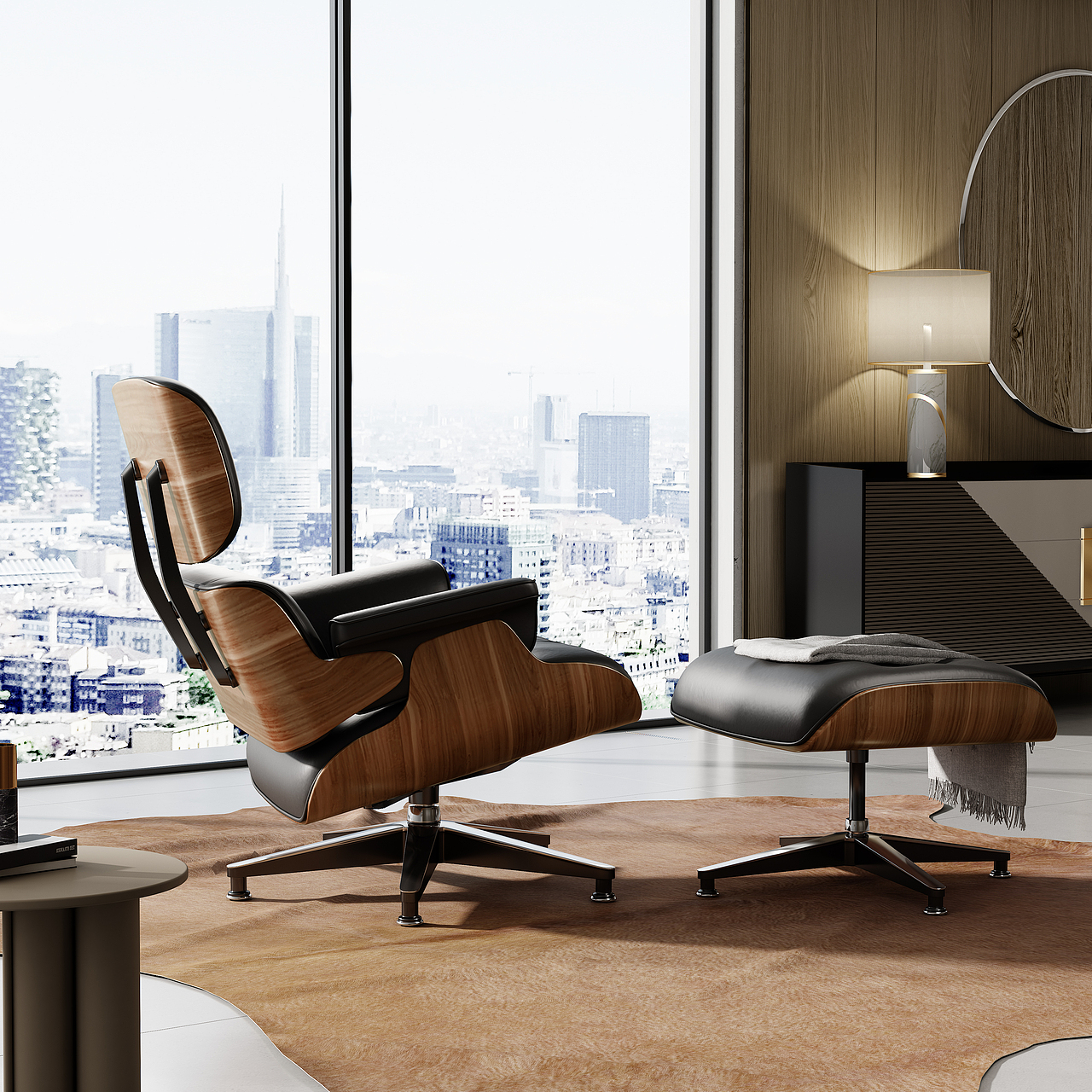 伊姆斯躺椅-3D效果图建模渲染