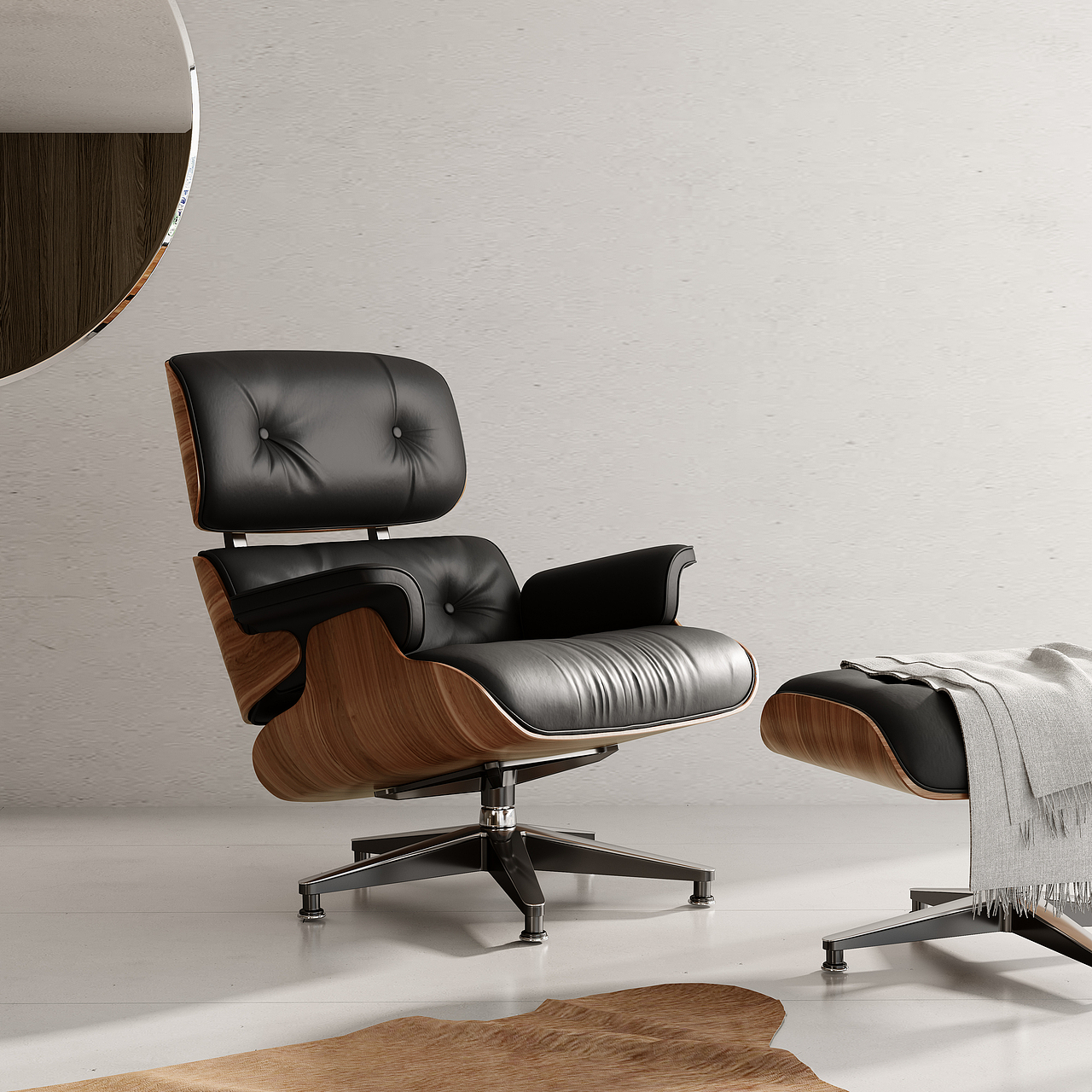 伊姆斯躺椅-3D效果图建模渲染