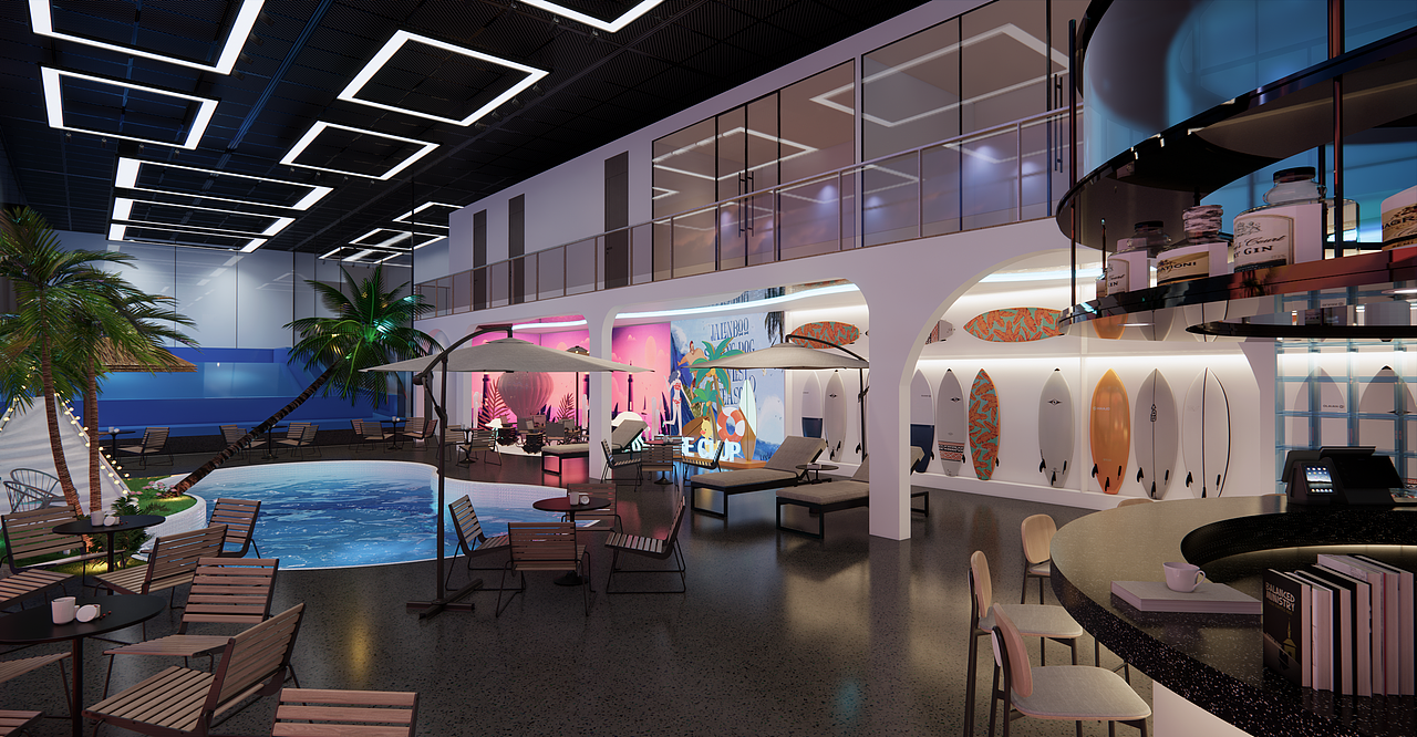 现代室内冲浪馆