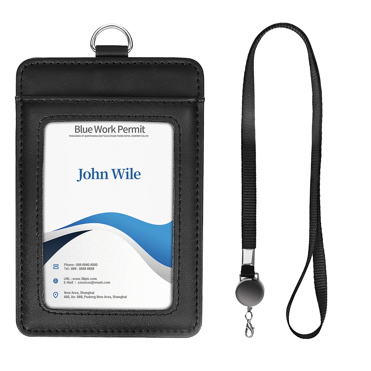 真皮卡套证件套--亚马逊