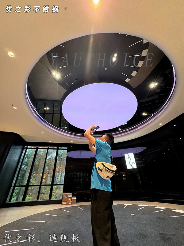 镜面不锈钢蜂窝板吊顶