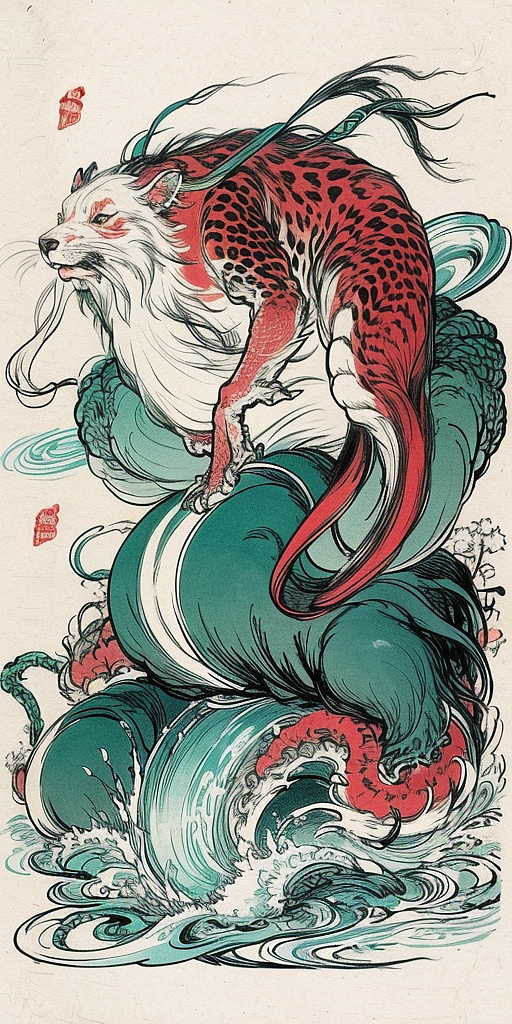 山海经☠️系列插画（图ZMzc3MDA3MDc2） - 创作习作 - 站酷设计师SD设计师小宇原创素材 - 站酷ZCOOL
