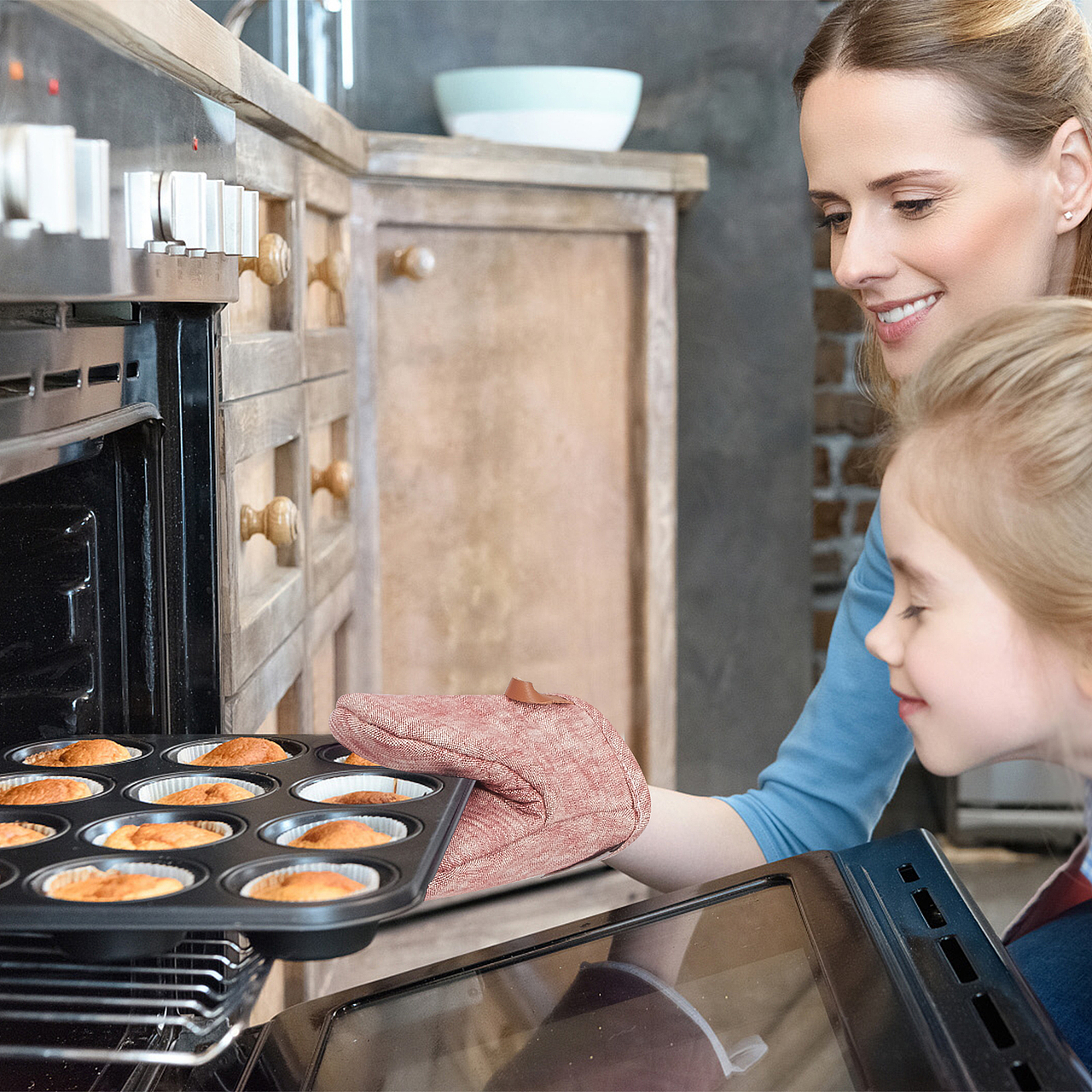 亚马逊烤箱垫热手套建模渲染