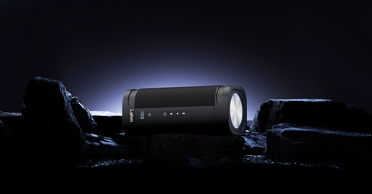 Lahm蓝牙音响渲染 产品页面