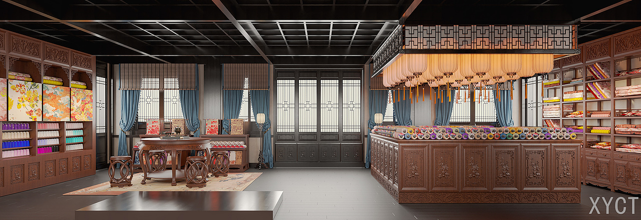 胭脂店、绸缎庄设计---穿越去古代
