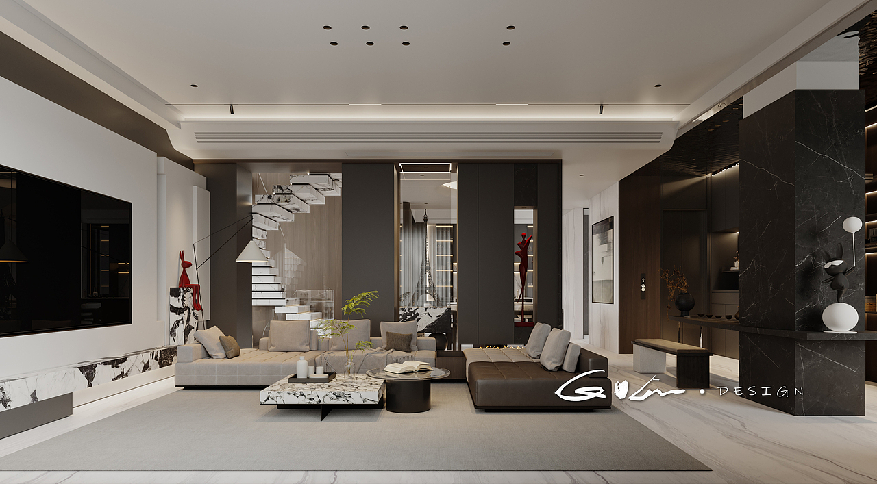 2024-上半年工作案例-效果图-客厅篇-3（图ZMzc3MDI1MjU2） - 家装设计 - 站酷设计师陳芝麻原创素材 - 站酷ZCOOL