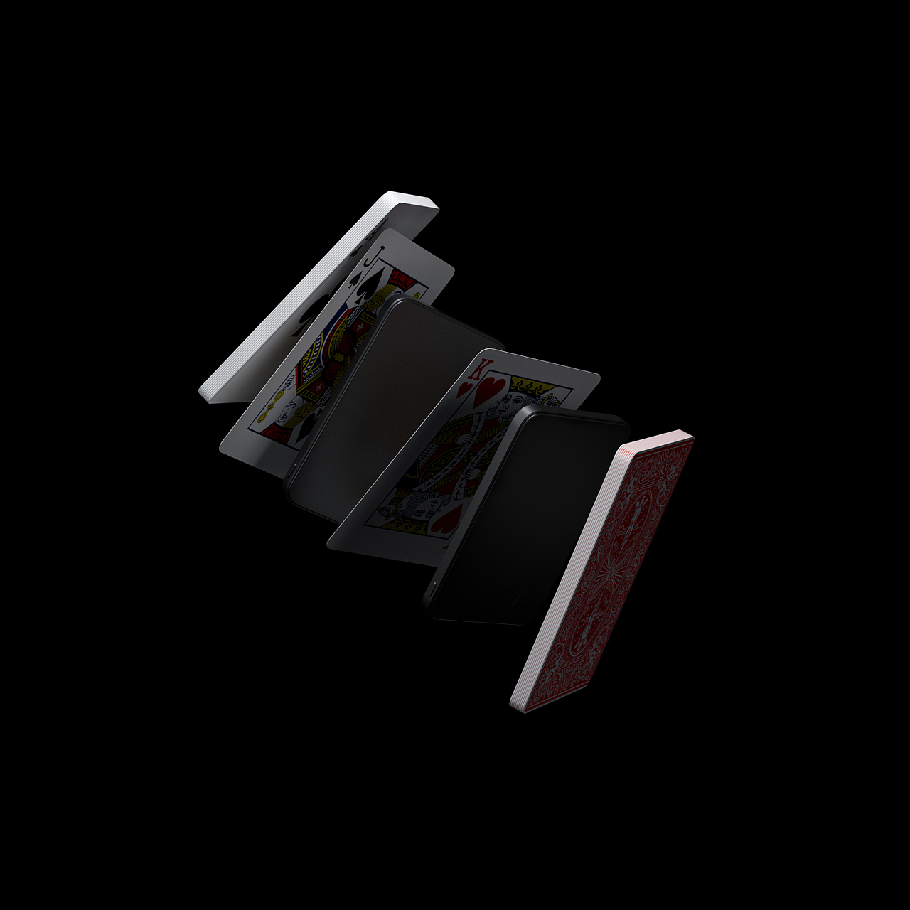 手机钢化膜渲染