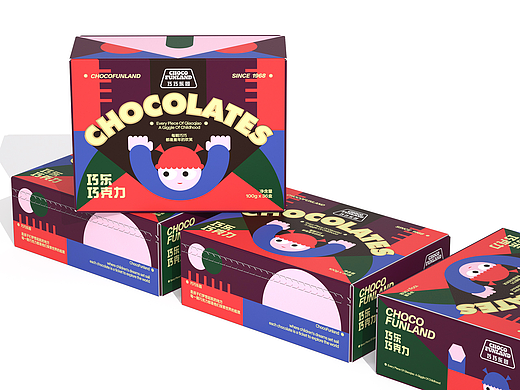 《巧巧乐园 Chocofunland》巧乐巧克力儿童包装设计