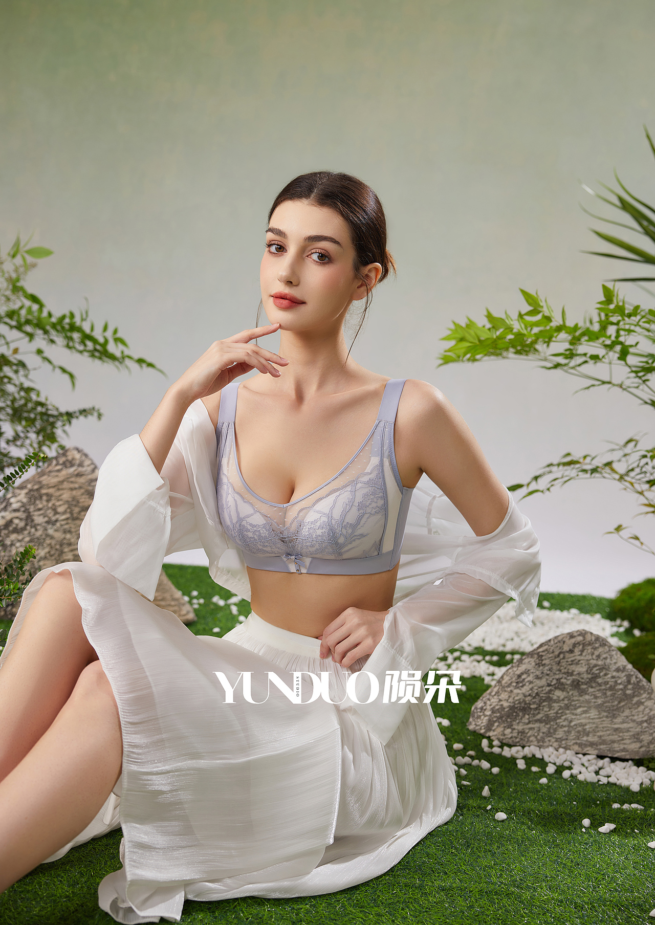 浪莎文胸形象片拍摄 内衣套装文胸拍摄案例分享