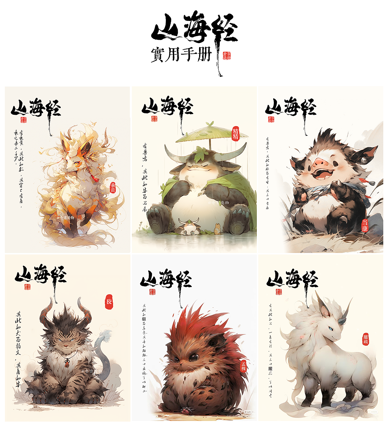 仓吉造物《山海宝典》-涵盖食用，濒危，防护，实用手册及原创IP文创（图ZMzc3MDY2OTUy） - 海报 - 站酷设计师浅草设计原创素材 - 站酷ZCOOL