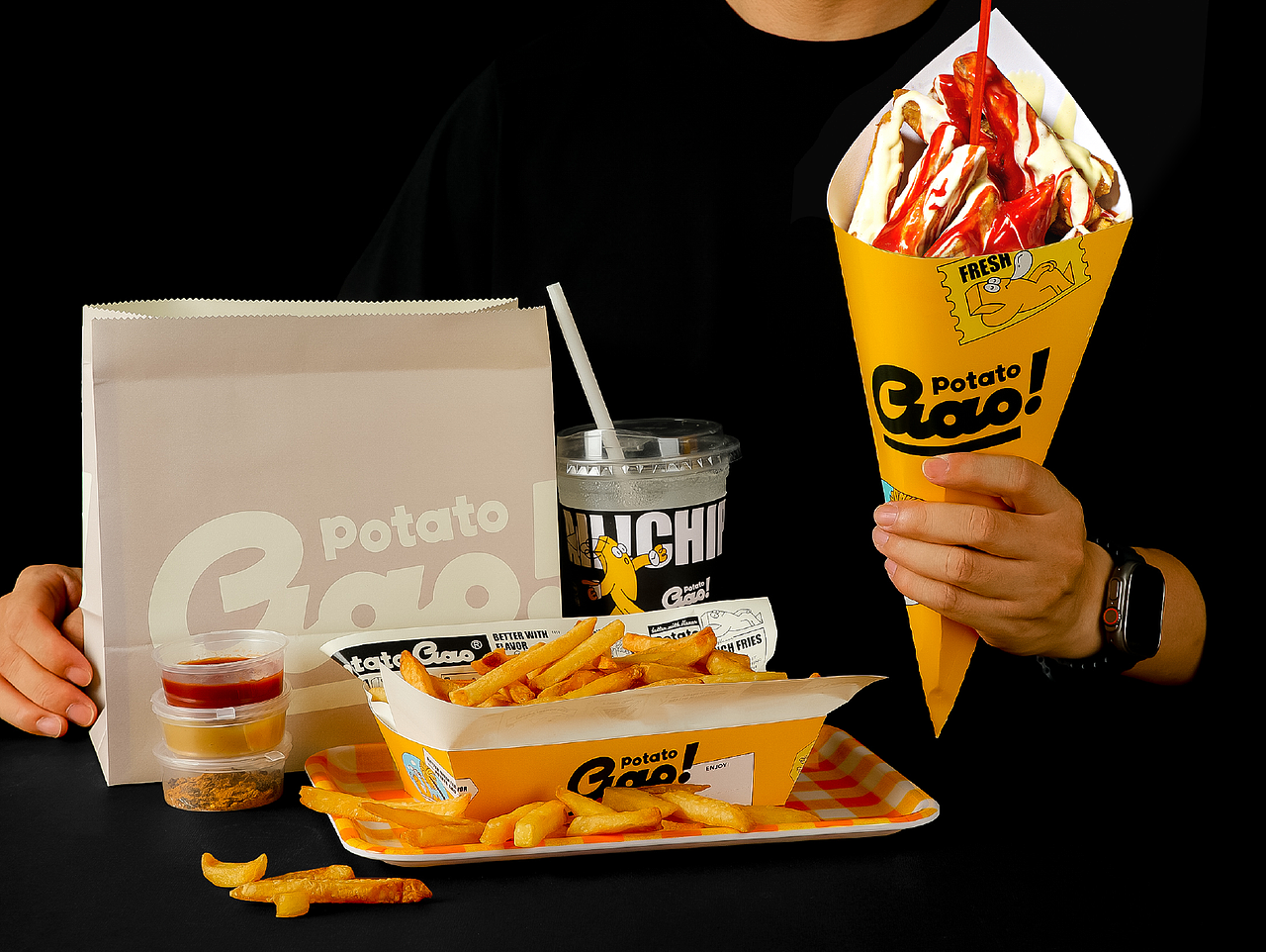 Potato Gao｜如何借力品牌IP 塑造好玩儿的薯条品牌？（图ZMzc3MDY5Nzcy） - 品牌 - 站酷设计师米禾品牌原创素材 - 站酷ZCOOL