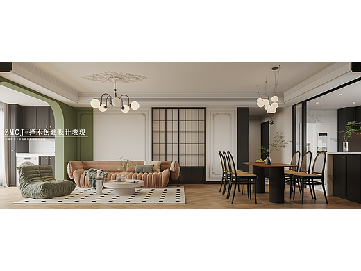 法式复古客餐厅—择木创建新晨效果图
