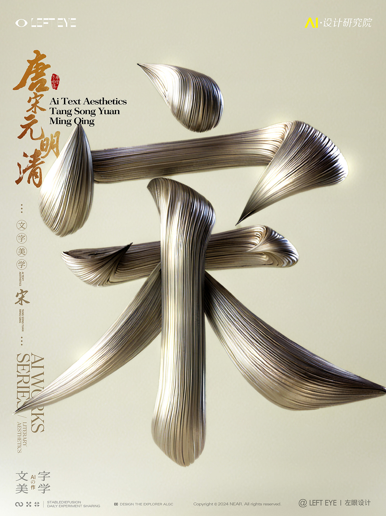 AIGC·线条肌理文字质感