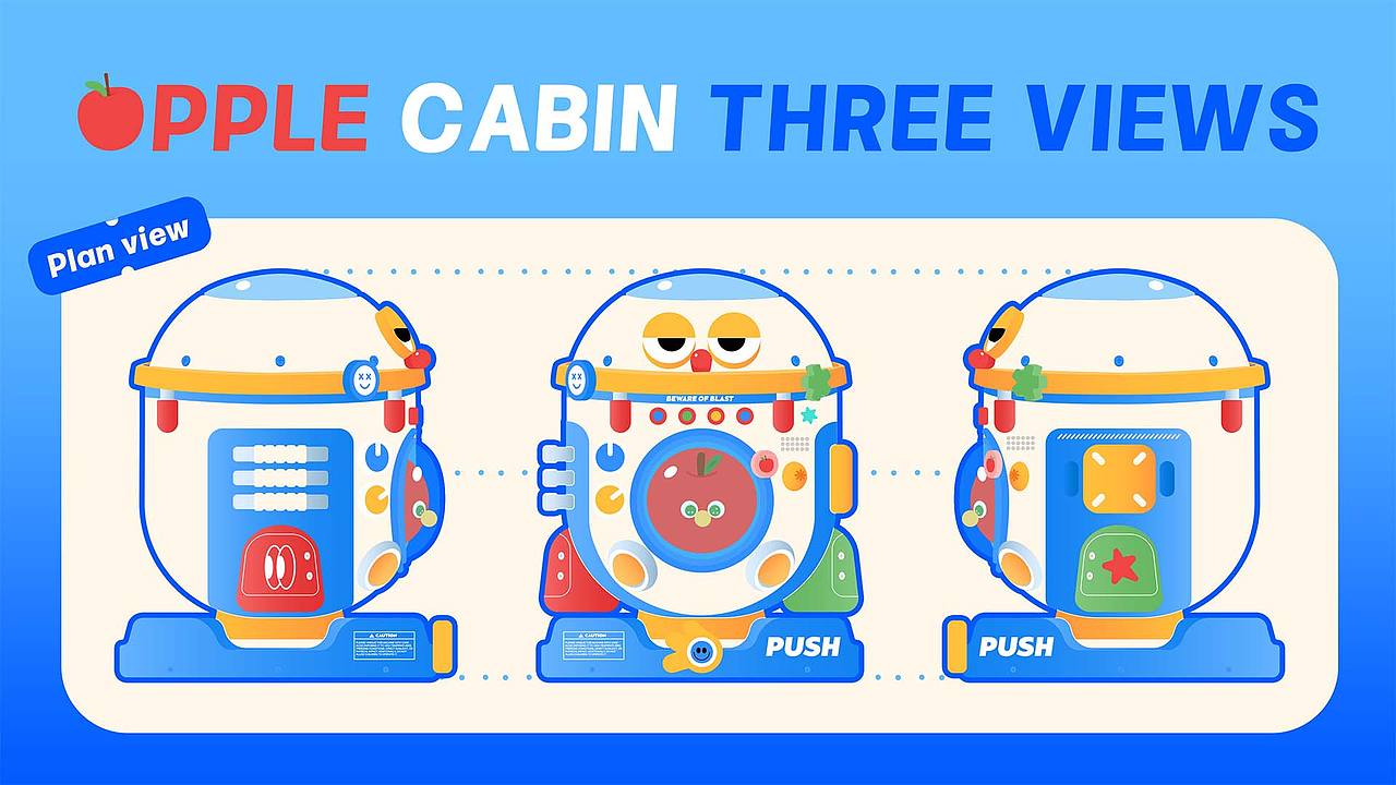APPLE CABIN 丨IP潮玩（图ZMzc3MTA5NDky） - IP形象 - 站酷设计师啵趾汽水07原创素材 - 站酷ZCOOL