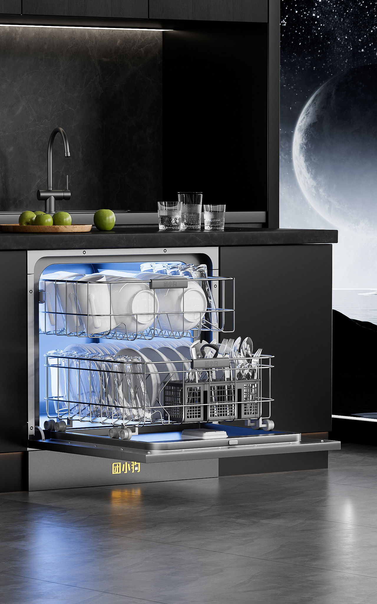 C4D｜家用洗碗機(jī)場景建模渲染（圖ZMzc3MTExMTgw） - 產(chǎn)品 - 站酷設(shè)計師團(tuán)小狗C4D原創(chuàng)素材 - 站酷ZCOOL