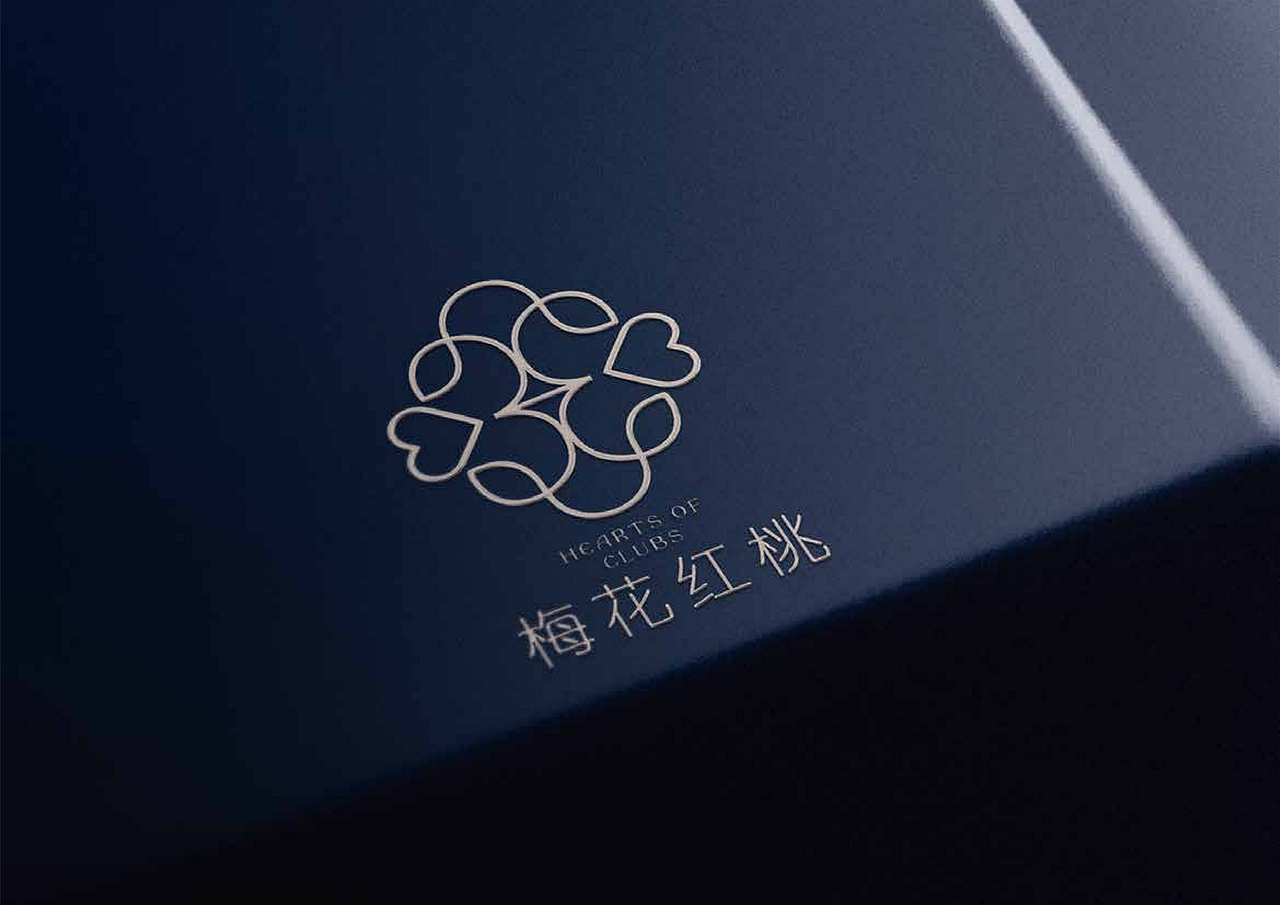 【梅花红桃】丝袜品牌logo设计