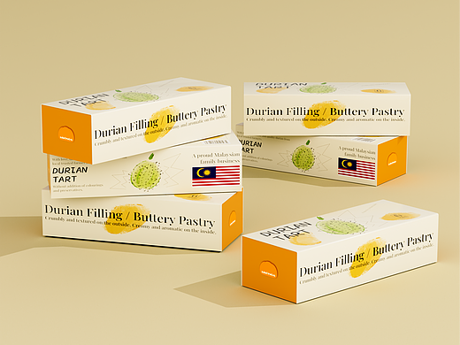 【DURIAN TART】手工榴莲酥包装设计