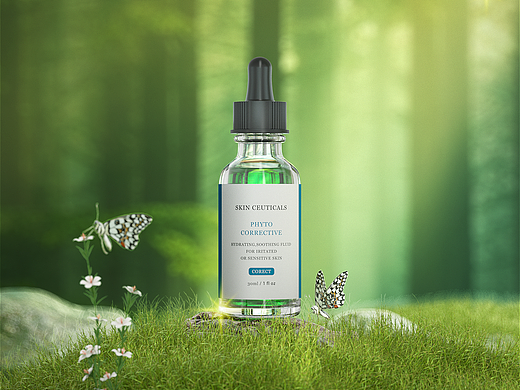 精华护肤品建模渲染作品