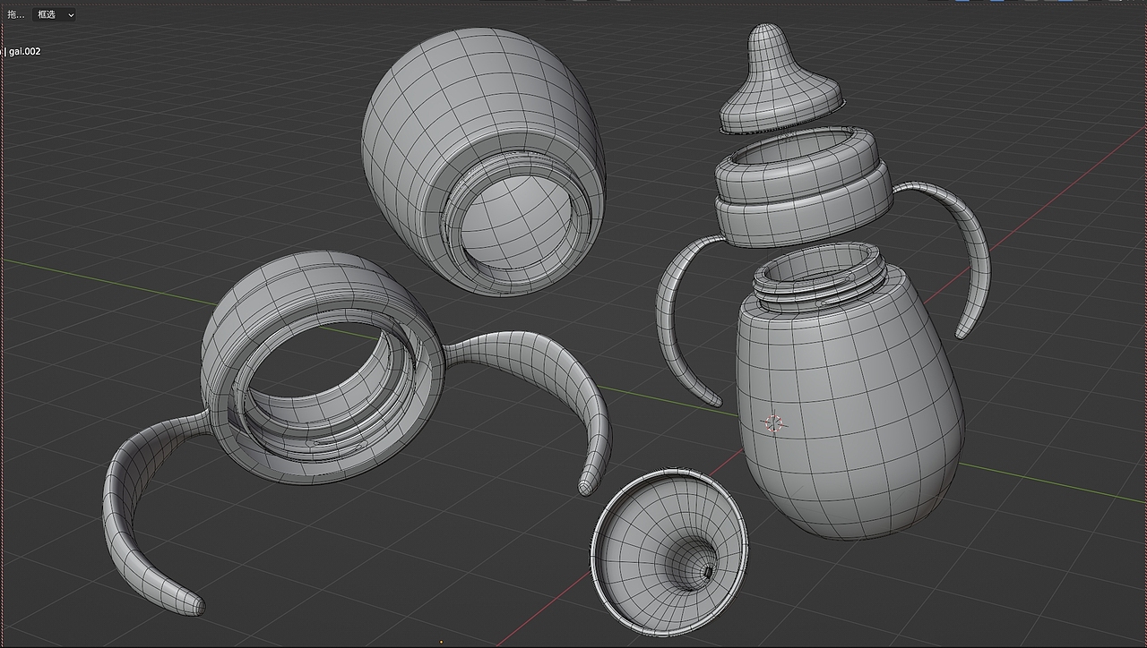 小奶瓶建模练习（图ZMzc3MTIxNDQ0） - 产品 - 站酷设计师醉白匸原创素材 - 站酷ZCOOL