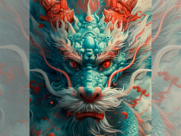 数字艺术--霸气龙