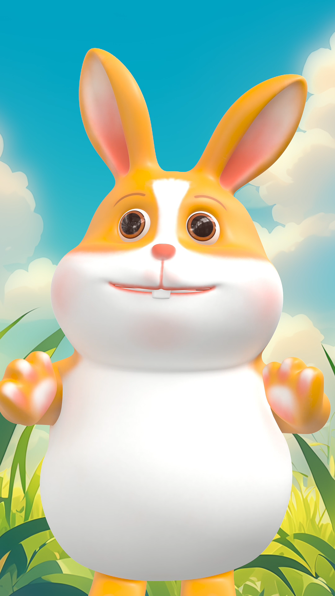 吨吨吨,可爱的3D兔子动画