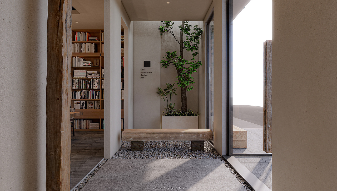 【灰度空间】咖啡厅设计案例效果图（图ZMzc3MTM1MTA0） - 酒店餐饮设计 - 站酷设计师灰GRAYSCALE原创素材 - 站酷ZCOOL