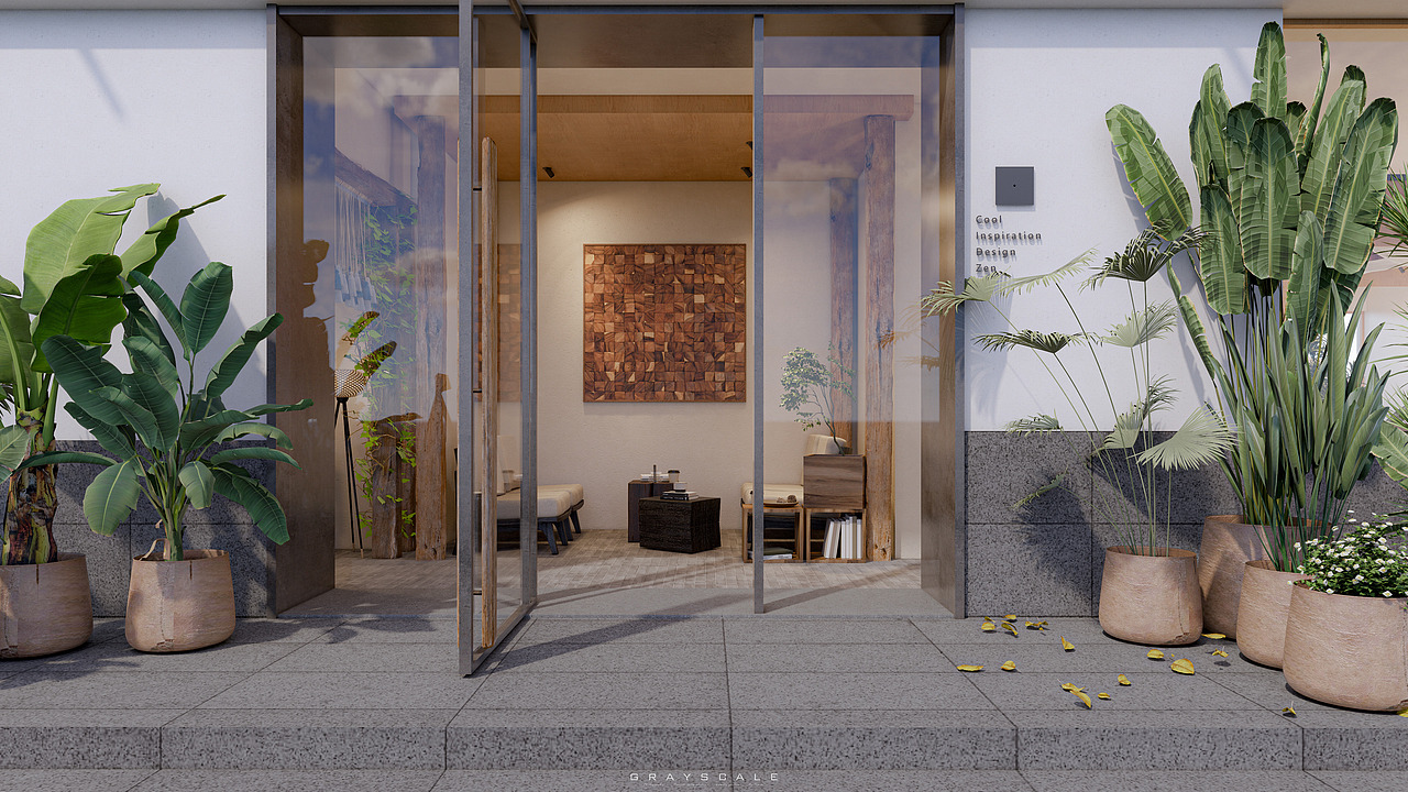 【灰度空间】咖啡厅设计案例效果图（图ZMzc3MTM1MTEy） - 酒店餐饮设计 - 站酷设计师灰GRAYSCALE原创素材 - 站酷ZCOOL