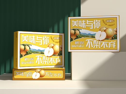 秋月梨包装设计