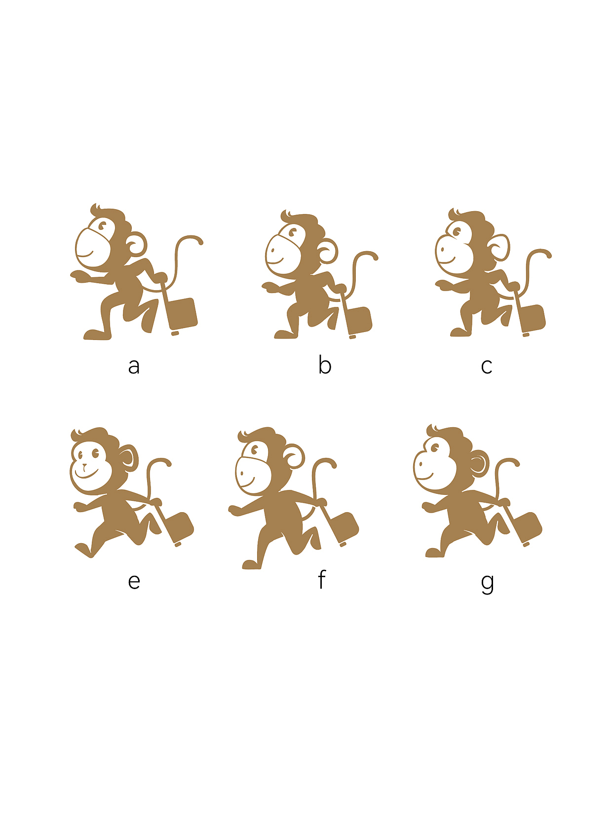 奢游国际旅游logo 深情的告别  猴子ip