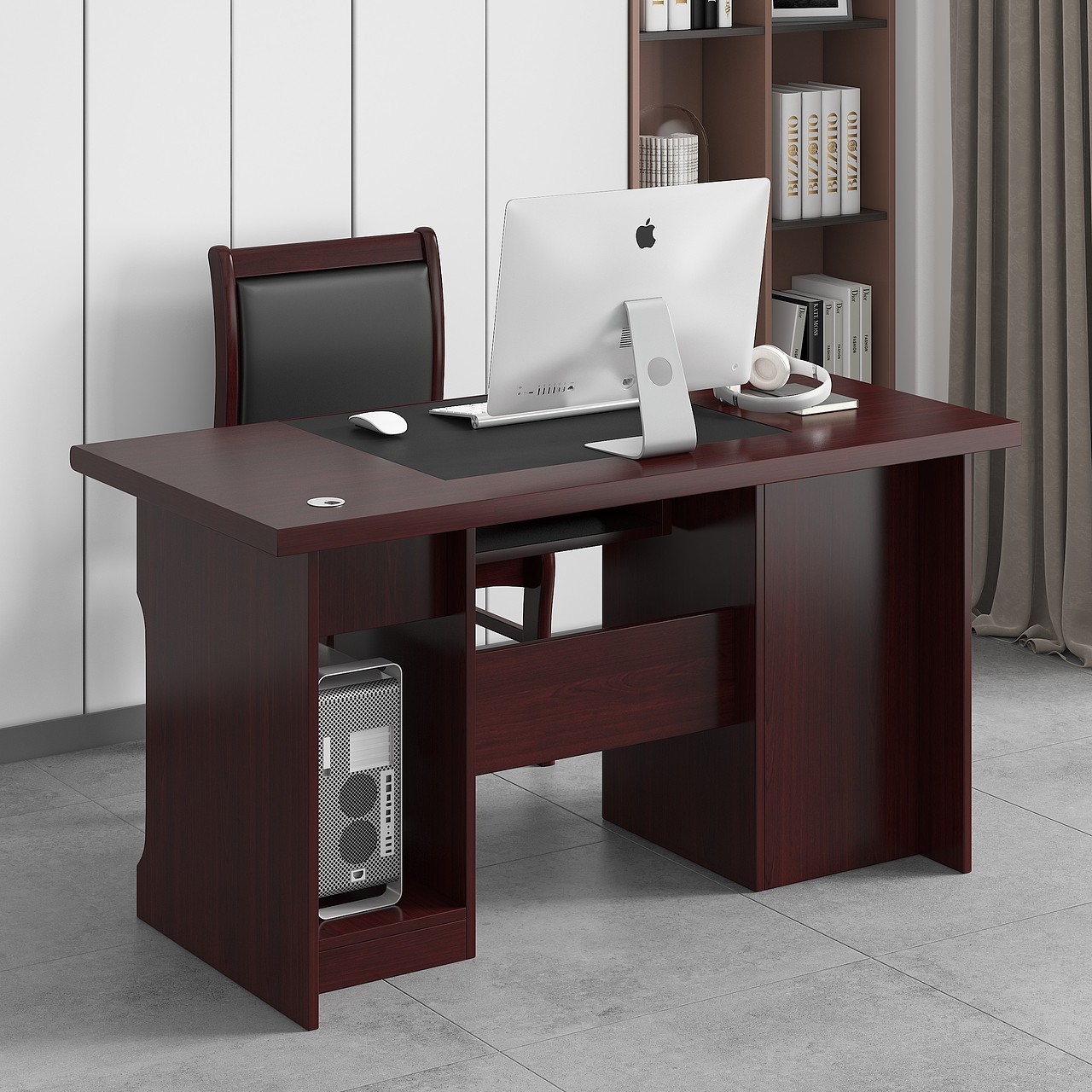 班台桌产品渲染