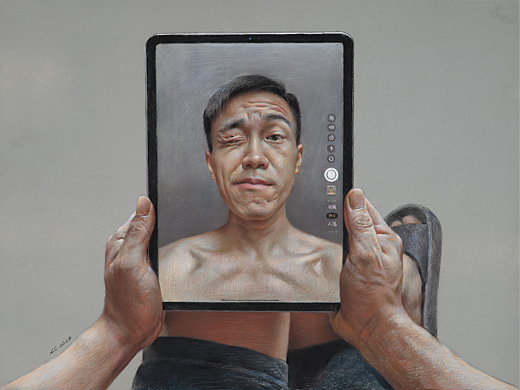 【自拍】色粉自画像