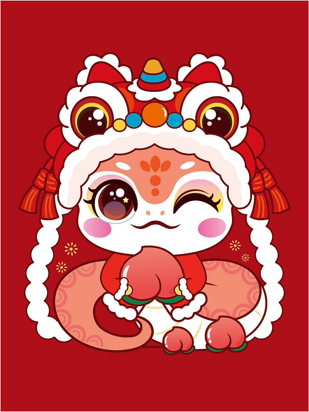 快乐蛇IP卡通形象可爱插画蛇年生肖IP 蛇年快乐（图ZMzc3MTgyODg4） - 商业插画 - 站酷设计师阿茹生肖IP原创素材 - 站酷ZCOOL