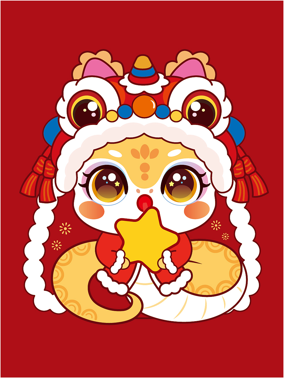 快乐蛇IP卡通形象可爱插画蛇年生肖IP 蛇年快乐（图ZMzc3MTgyOTI0） - 商业插画 - 站酷设计师阿茹生肖IP原创素材 - 站酷ZCOOL