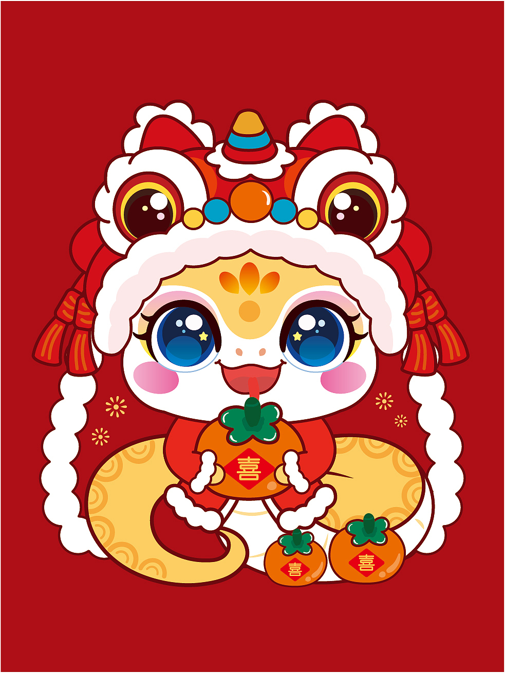 快乐蛇IP卡通形象可爱插画蛇年生肖IP 蛇年快乐（图ZMzc3MTgyOTIw） - 商业插画 - 站酷设计师阿茹生肖IP原创素材 - 站酷ZCOOL