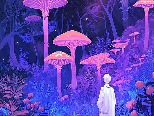 梦幻森林的秘境之旅：光与影的绮丽诗篇