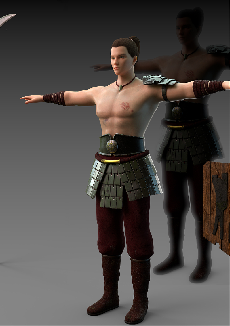 人物、道具及服饰——拆UV&写实风贴图