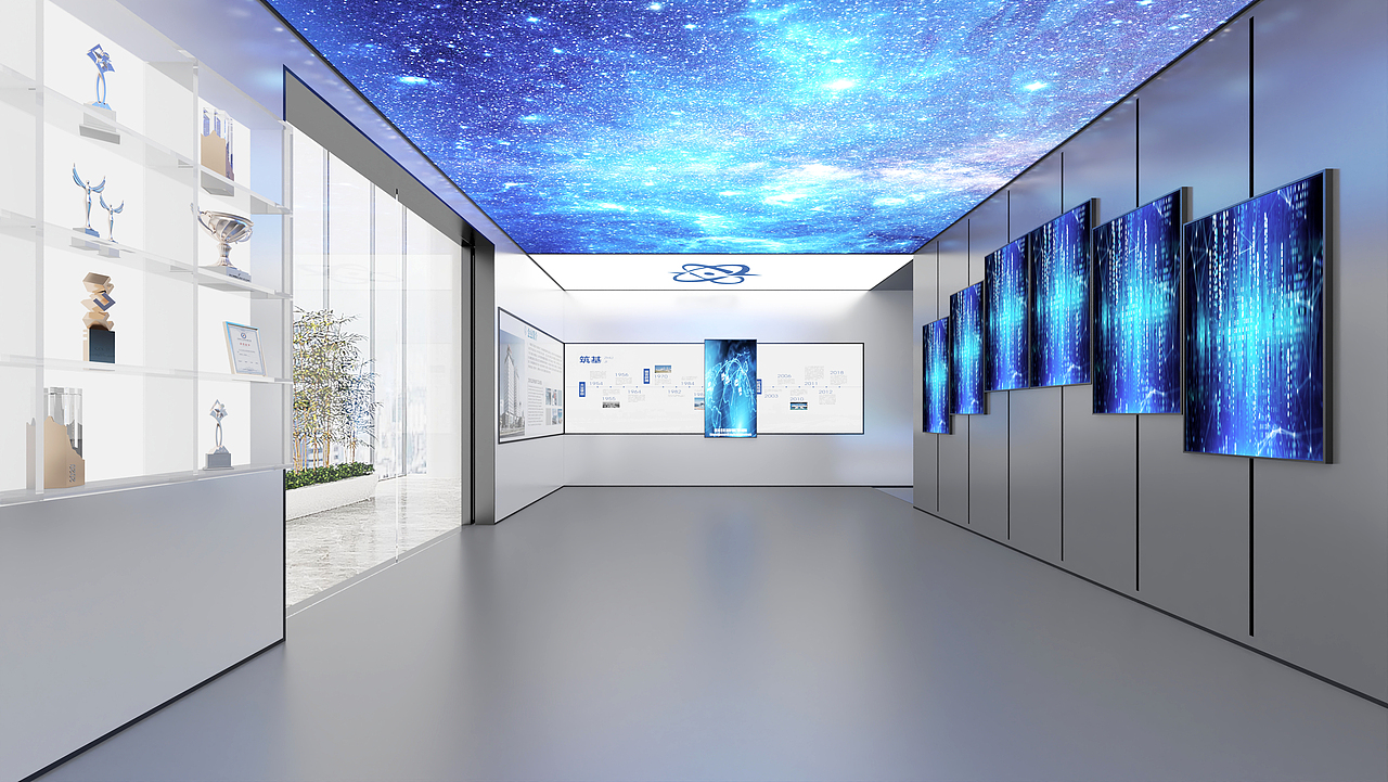 科技化的展厅 | 设计案例（图ZMzc3MTk2NjIw） - 商业空间设计 - 站酷设计师ZzJ9463原创素材 - 站酷ZCOOL
