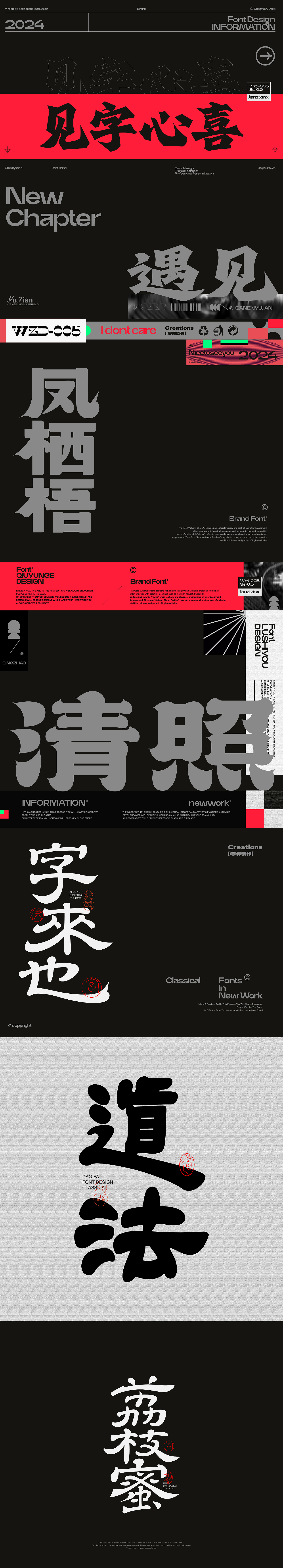 字体设计2024×唯自渡 | 见字心喜