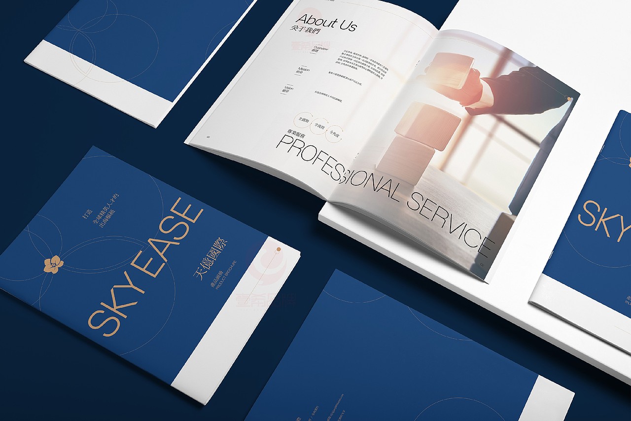 一希品牌设计--精英人才服务画册宣传册设计