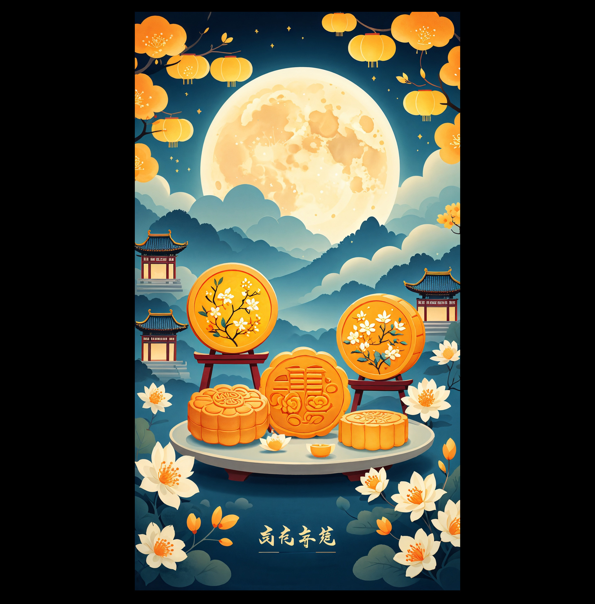 AIGC应用指南 | 用美图WHEE辅助设计中秋节海报(图ZMTQ5MTA1ODg=) - 教程 - 站酷设计师大猫404原创素材 - 站酷ZCOOL