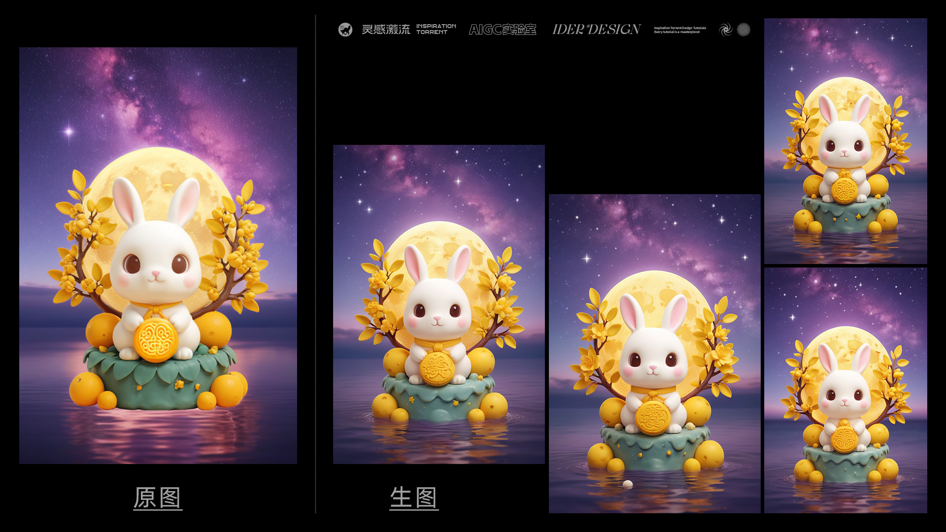 AIGC应用指南 | 用美图WHEE辅助设计中秋节海报(图ZMTQ5MTA3MzI=) - 教程 - 站酷设计师大猫404原创素材 - 站酷ZCOOL