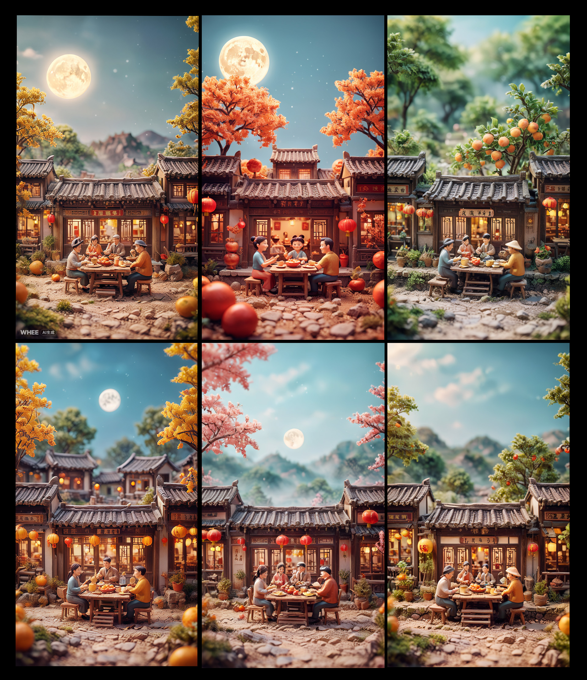 AIGC应用指南 | 用美图WHEE辅助设计中秋节海报(图ZMTQ5MTA3Njg=) - 教程 - 站酷设计师大猫404原创素材 - 站酷ZCOOL