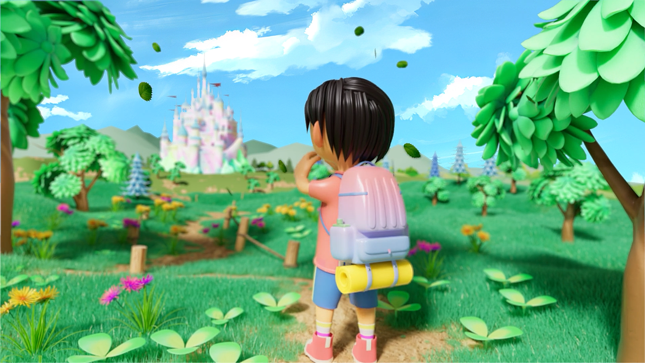 轻装前行  心无旁骛  个人3d作品