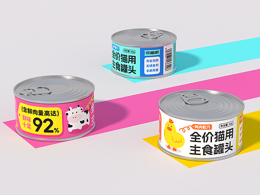 乐喵派｜猫用主食罐头包装全案设计