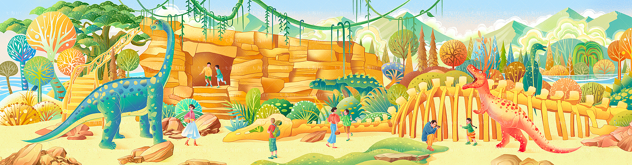 大美龙江插画长卷